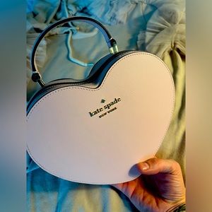 Kate spade pink heart cross body purse
